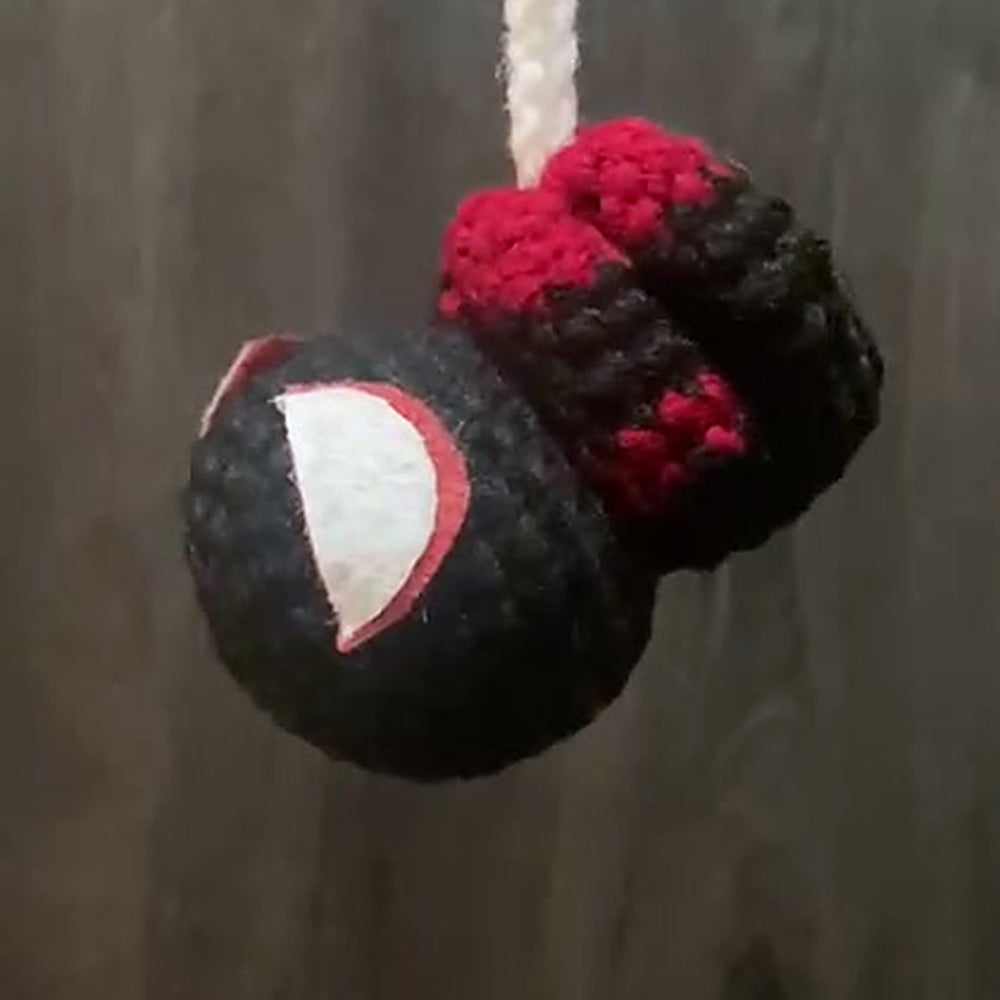 Midnight the Hanging Spider Charm